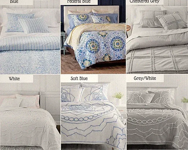 3 Pc Duvet Cover Set by Martha Stewart 100% Cotton Luxurious Comforter Cover