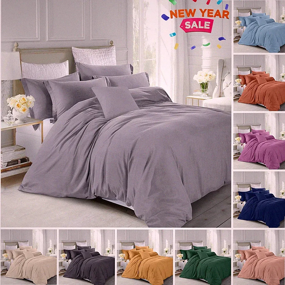 3 Piece Duvet Cover Set with Pillow Shams Twin Full Queen King Size Bedding Set