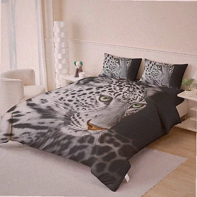 3D Animal Leopard Quilt Cover Set Bedding Sets Pillowcases