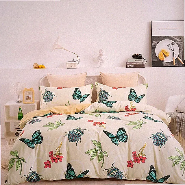 3D Butterfly Plant Insect Quilt Cover Set Bedding Sets Pillowcases