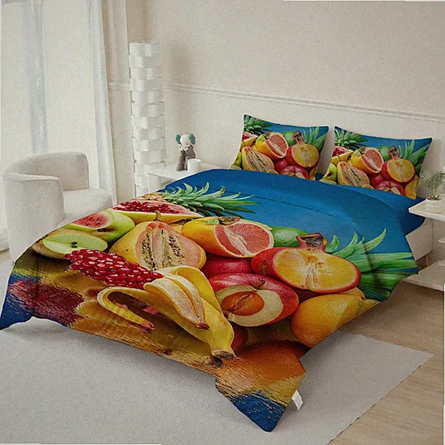 3D Summer Fruit Quilt Cover Set Bedding Sets Pillowcases