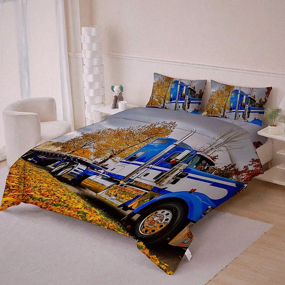 3D Truck Theme Quilt Cover Set Bedding Sets Pillowcases 241