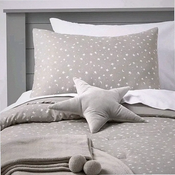 5pc Full/Queen Star Value Multi-Piece Bedding Set Gray - Pillowfort