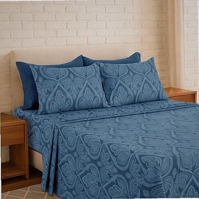 6 Pieces Bed Sheet Set Microfiber Luxury Hotel Quality Soft Extra Deep Sheets