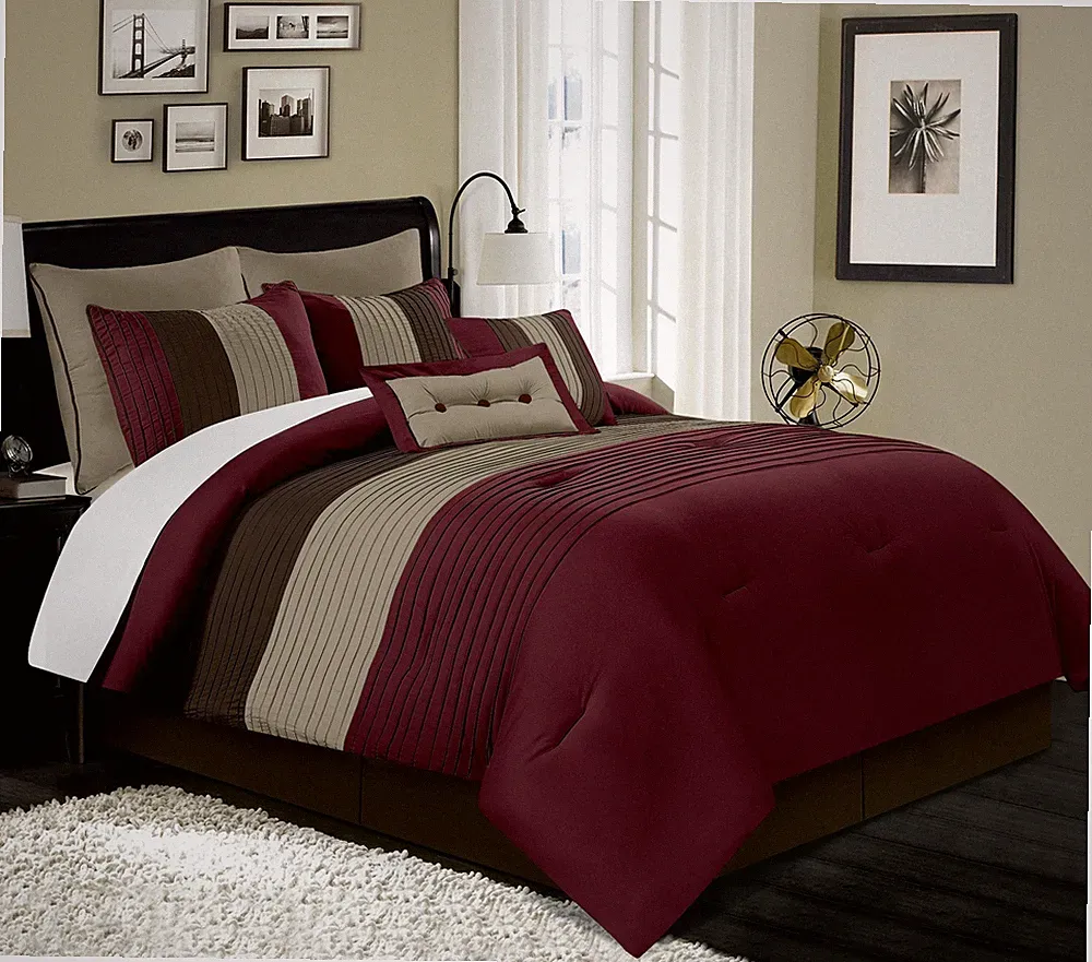 Burgundy bedding sets