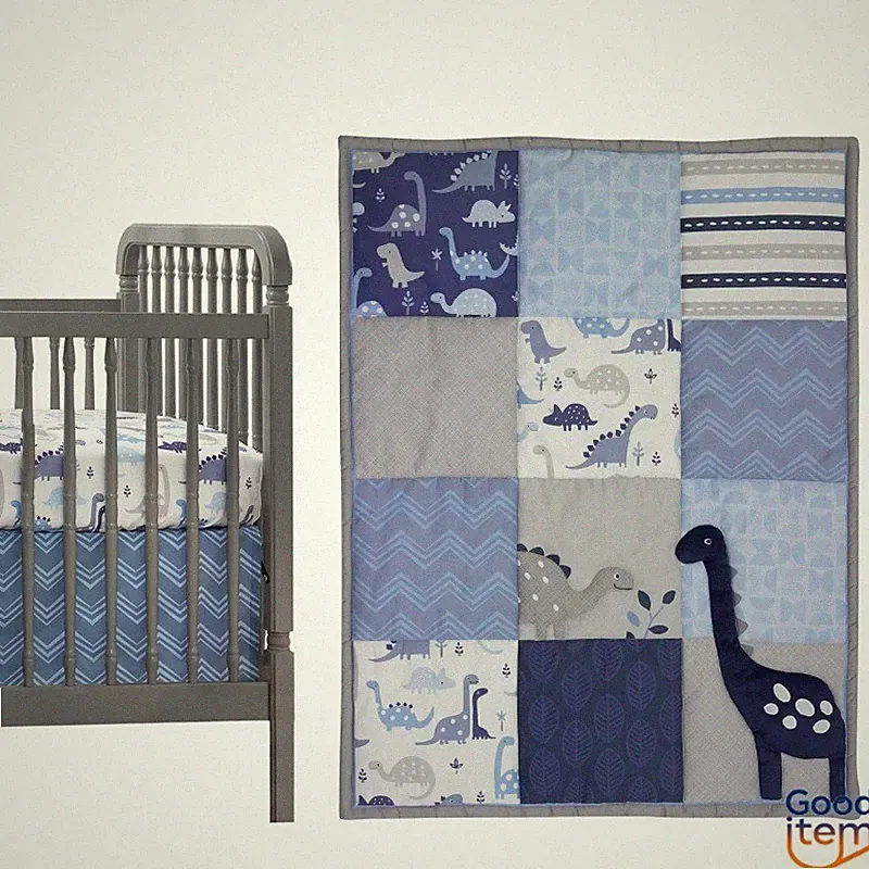 Bedtime Originals Roar Crib Bedding Set by Lambs & Ivy - 3pc: Midweight Fabric