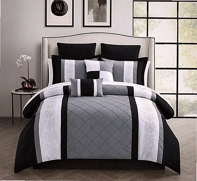 Chic Home Livingston 8-Piece Bed in a Bag Comforter Set