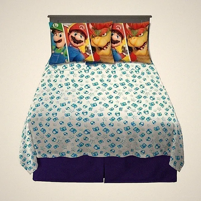Franco The Super Mario Bros. Movie Full Size Sheet Set (Officially Licensed...