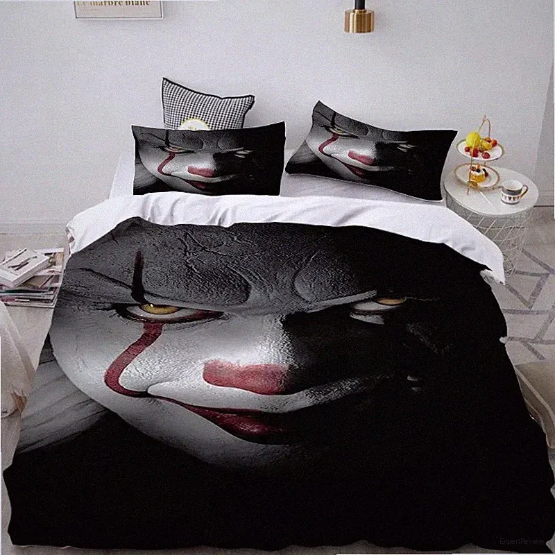 Horror Pennywise Scary Clown Full Bedding Set (4pcs)
