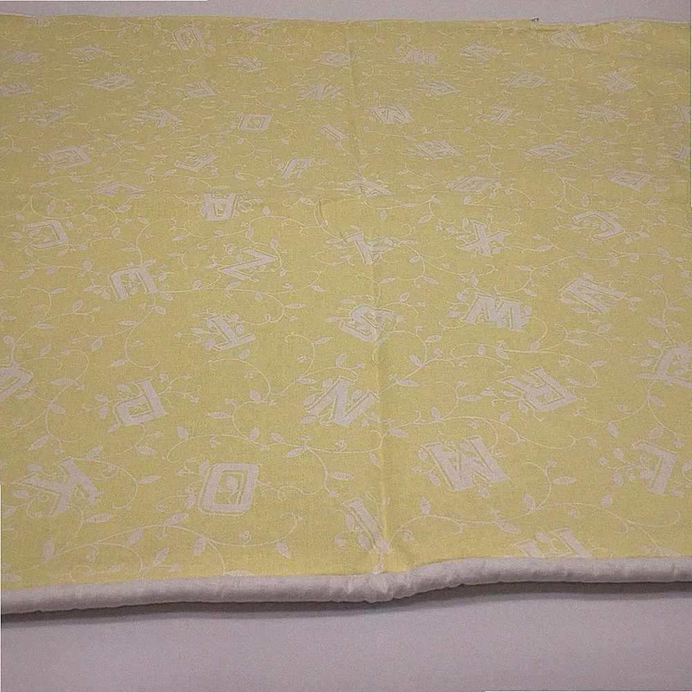 Letters Duvet 86x62 Cover Set with Pillow Sham 22x27 Yellow White Colorful Print