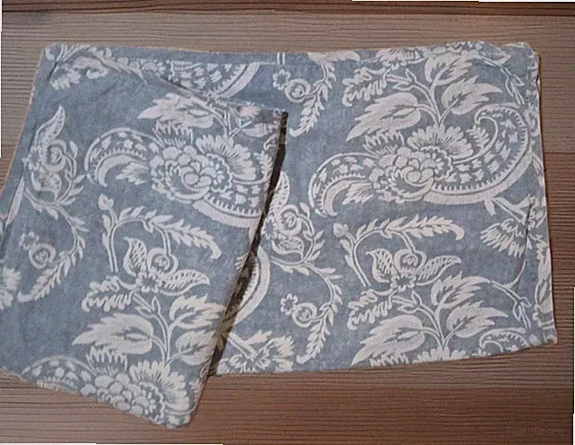 Pottery Barn Alessandra Scroll Standard Pillow Sham Set Blue Provincial Design