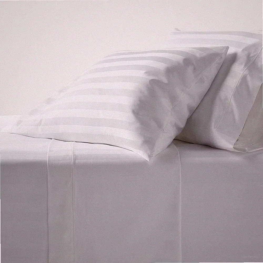 Queen 800 Thread Count Hotel Collection Sheet Set Damask White Hem