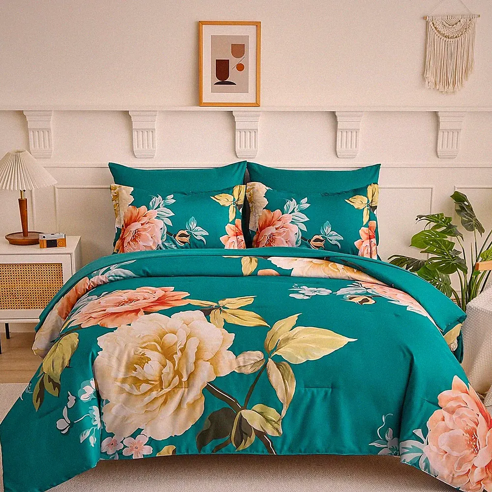 Teal bedding sets
