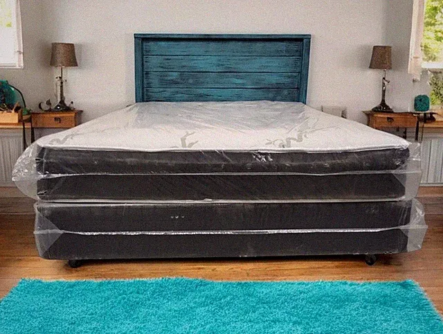 Queen Turquoise Distressed Handcrafted Solid Wood Headboard Made In US HBQTQ