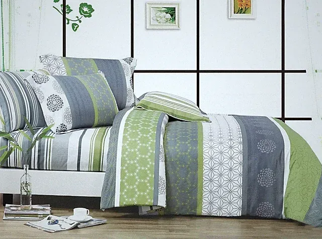 serene bedding set: 2pc/3pc/5pc duvet cover set or 3pc/4pc sheet set all sizes