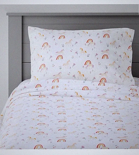 Unicorns and rainbows Full Sheet Set New