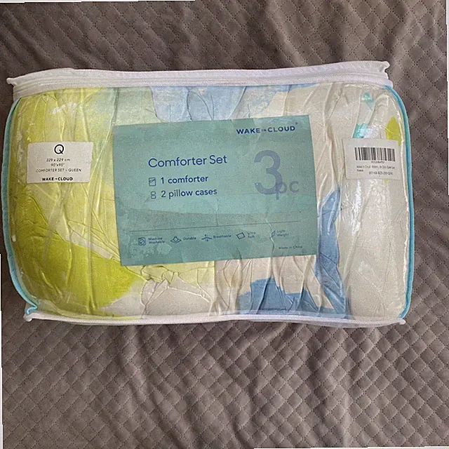 wake in Cloud comforter set Queen Watercolors