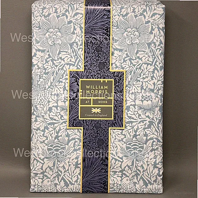 William Morris KING 3 Pc Duvet Cover & Sham Set BIRD AND ANEMONE - MINERAL